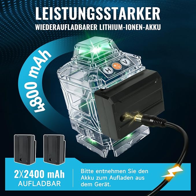 Kreuzlinienlaser mit Stativ und Halterung