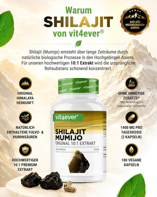 vit4ever Shilajit Kapseln Detailbild
