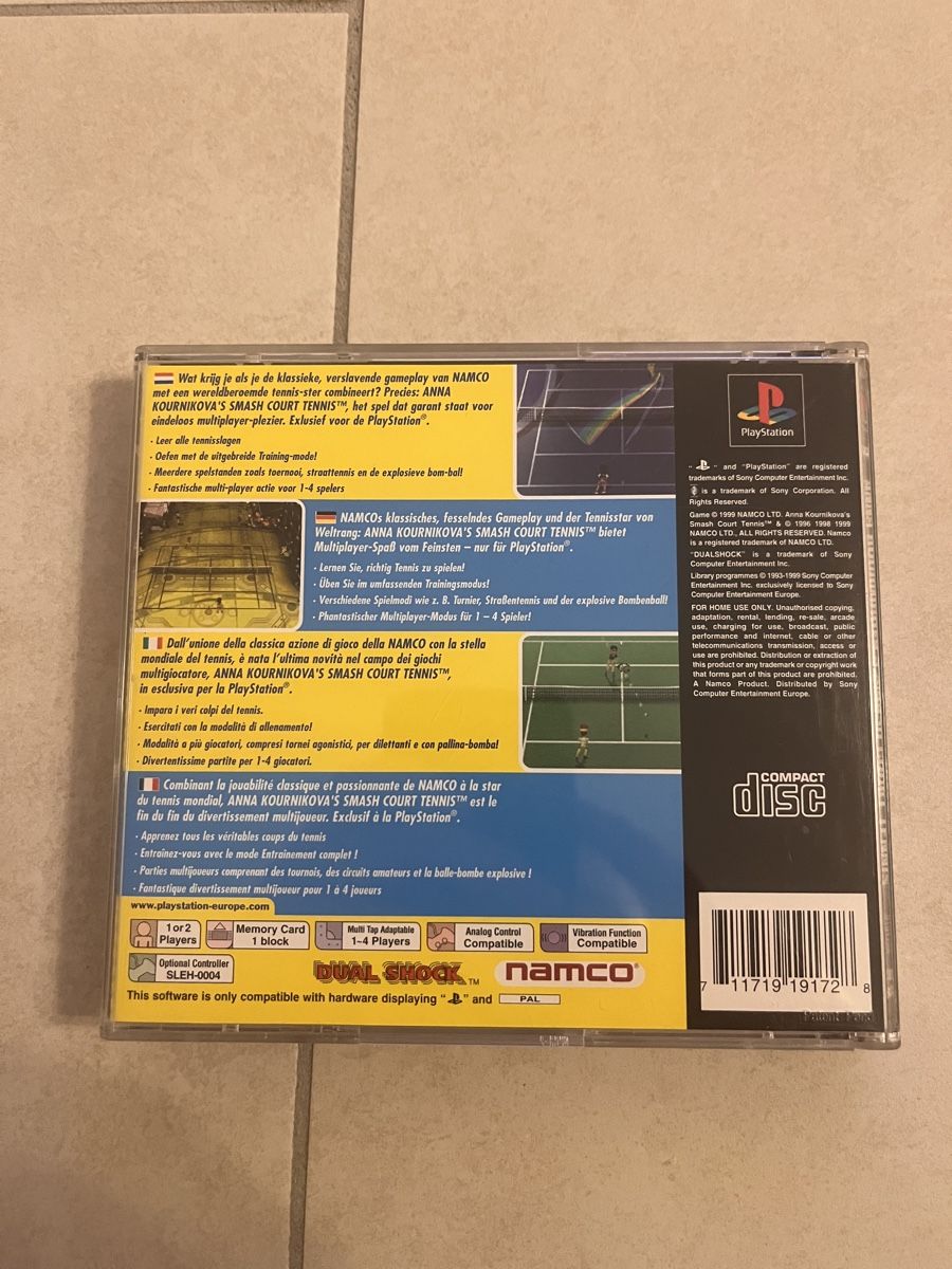 Anna Kournikova's Smash Court Tennis PS1