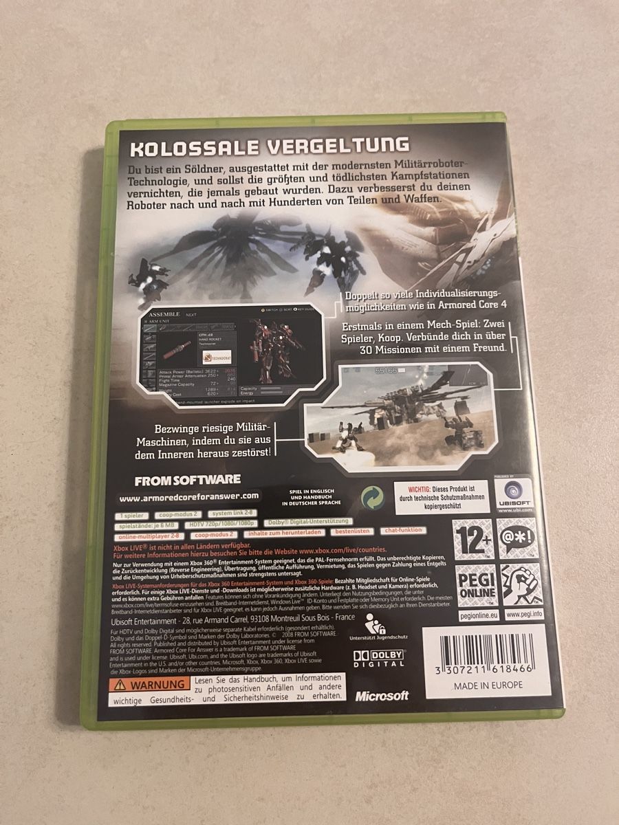 Armored Core for answer Xbox 360