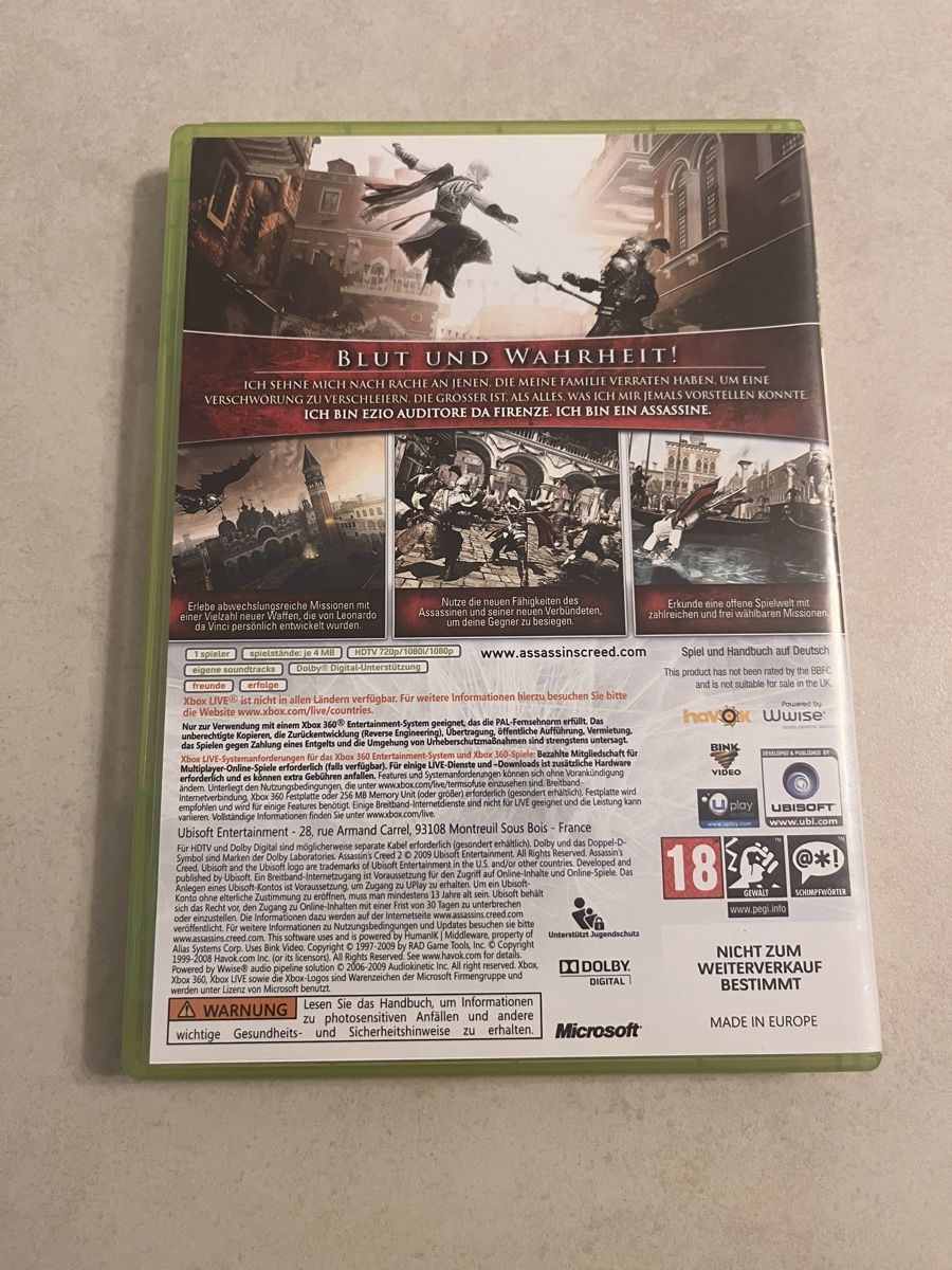 Assassins Creed 2 Xbox 360