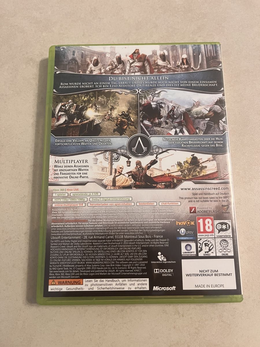 Assassin's creed brotherhood xbox360