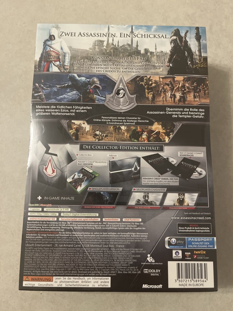 Assassin‘s Creed Revelations Collector Edition Xbox360 OVP