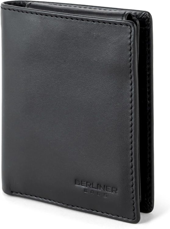 Berliner Bags Enzo Herren Leder Geldbörse RFID Schwarz