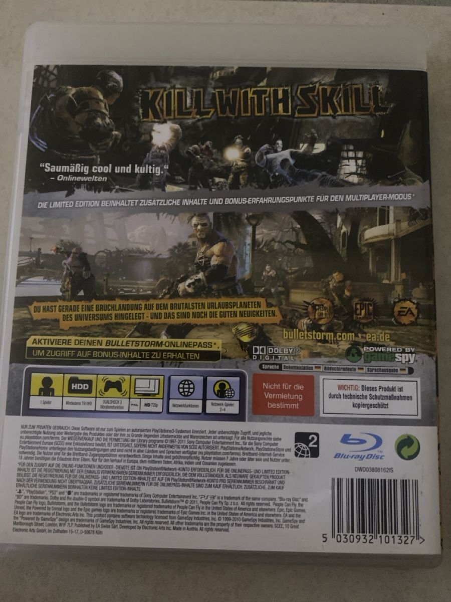 Bulletstorm Limited Edition PS3