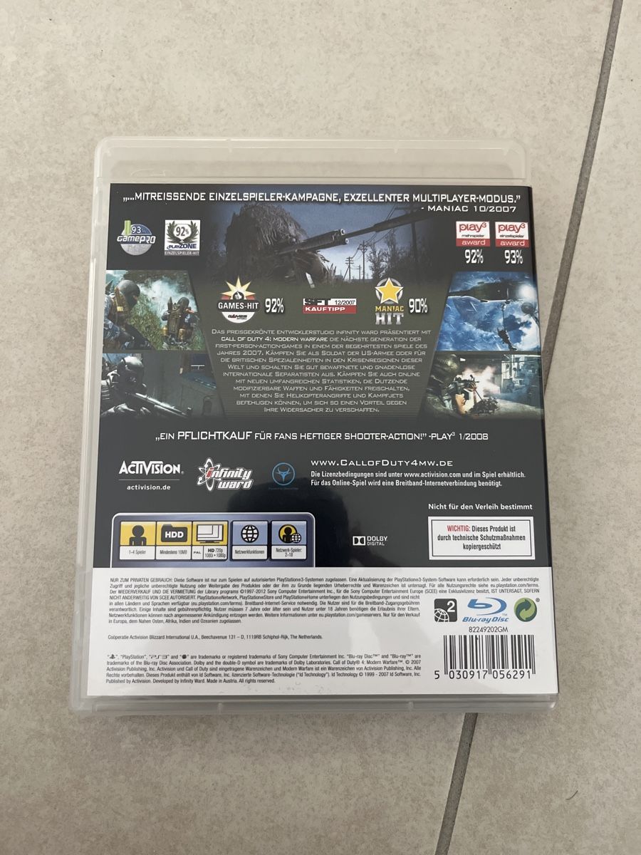 Call of Duty 4 Modern Warfare PS3