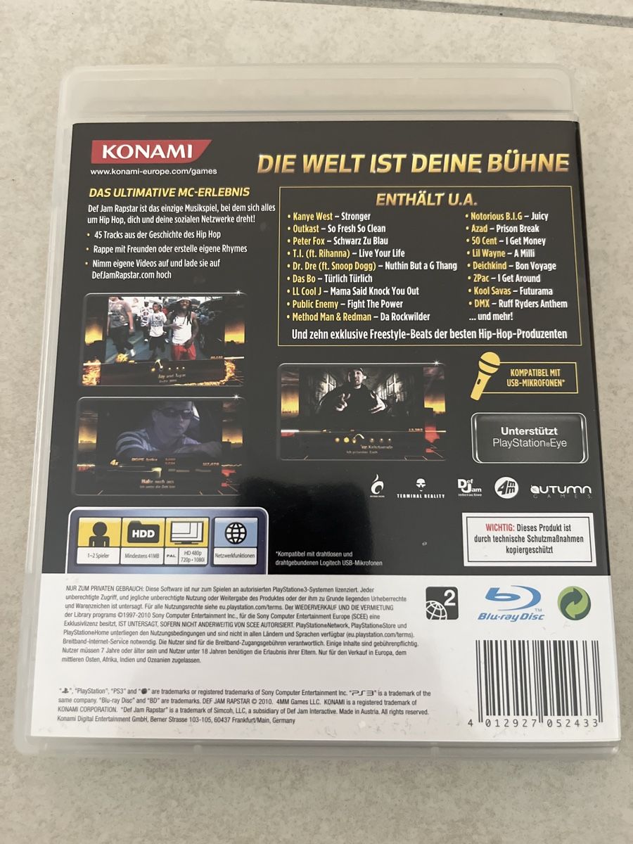 Def jam rapstar ps3