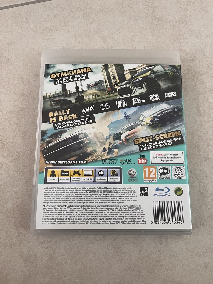 Dirt 3 PS3