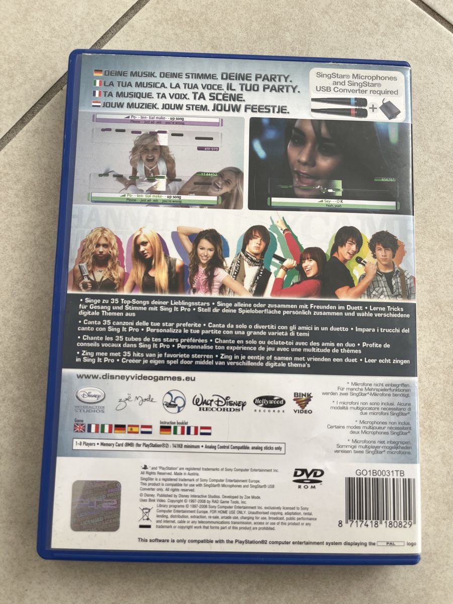 Disney Sing It PS2