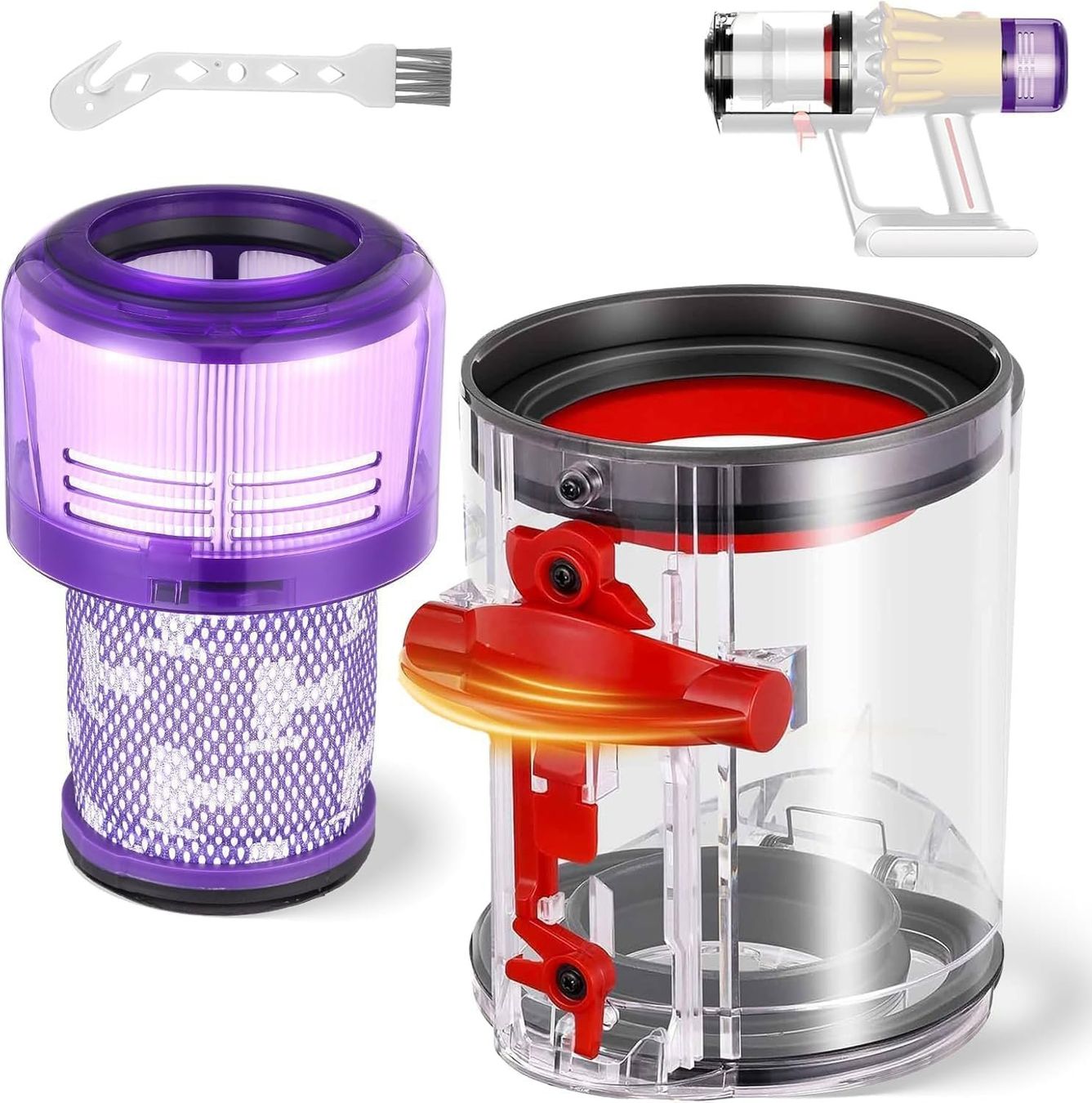 Staubbehälter für Dyson V12 Slim V10 Digital Slim