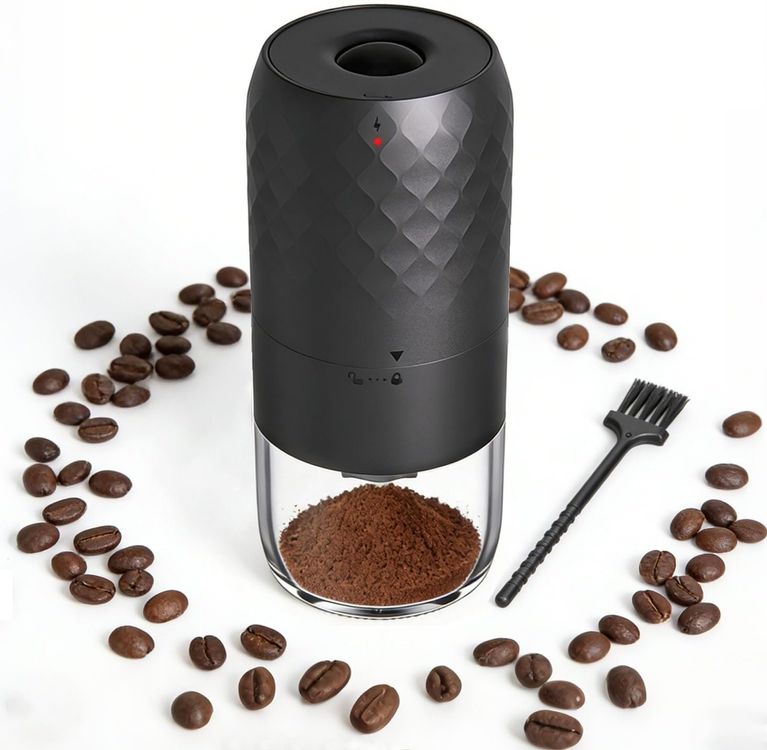 Elektrische Kaffeemühle USB-C Kegelmahlwerk Reise
