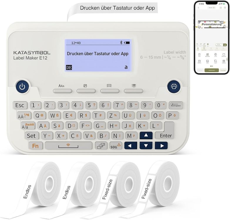 Etikettendrucker QWERTZ Bluetooth USB-C
