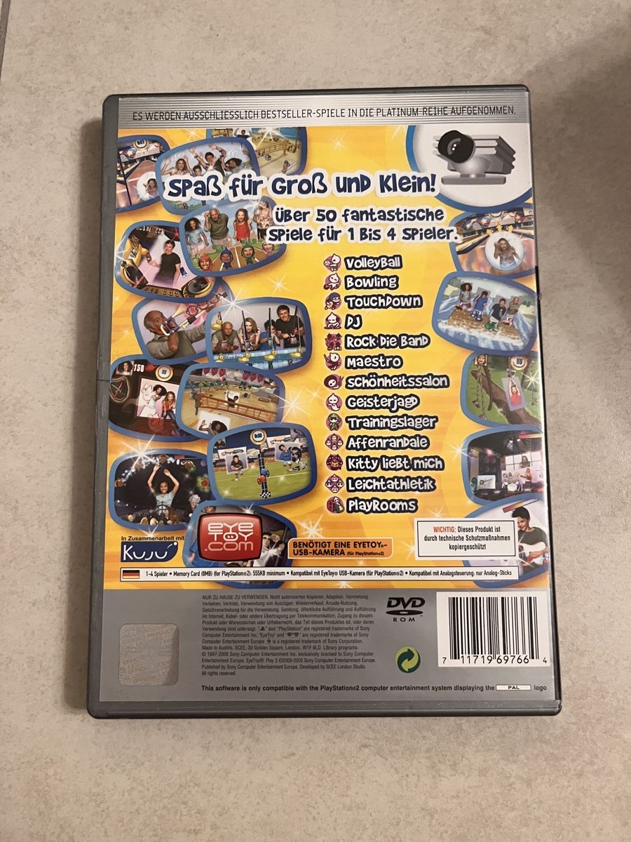 Eye Toy Play 3 PS2 PlayStation 2