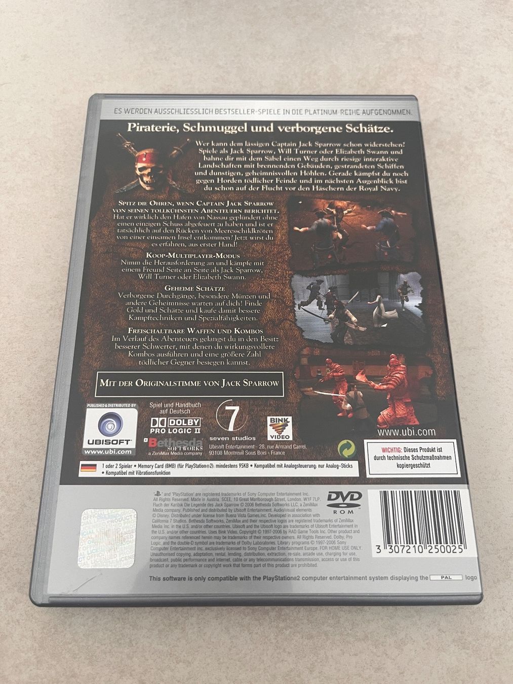 Fluch der Karibik die Legende des Jack Sparrow ps2
