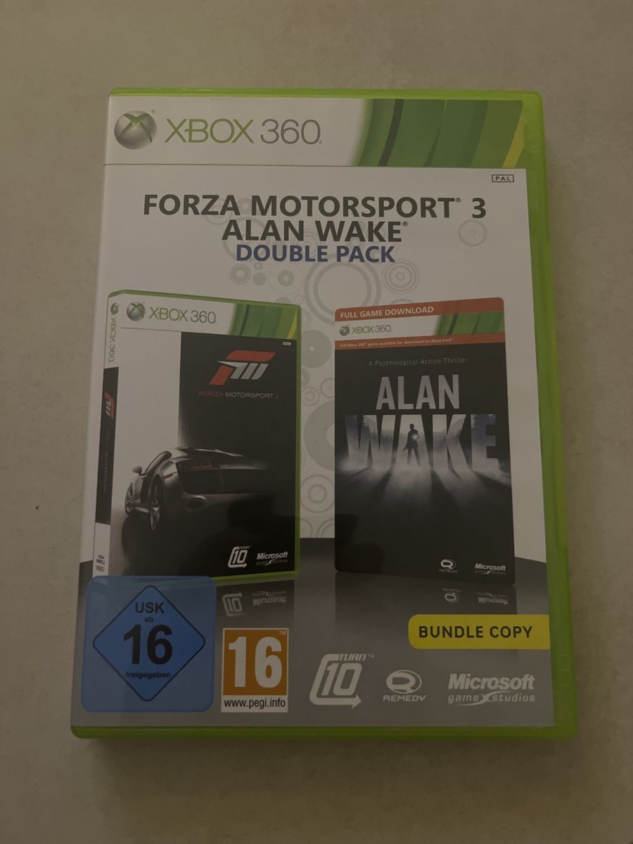 Forza motorsport 3 alan wake double pack xbox 360