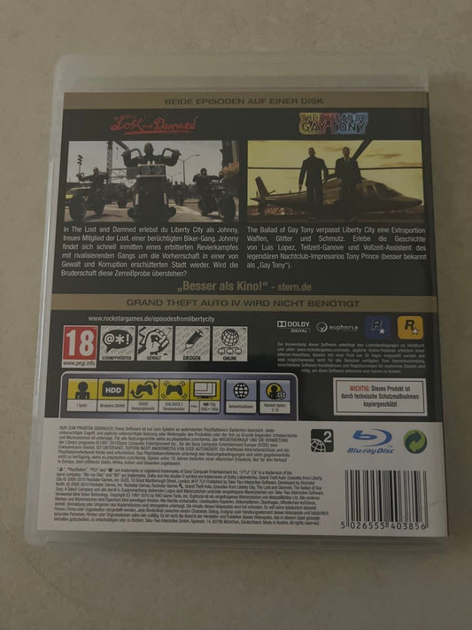GTA Episodes from Liberty City Ps3