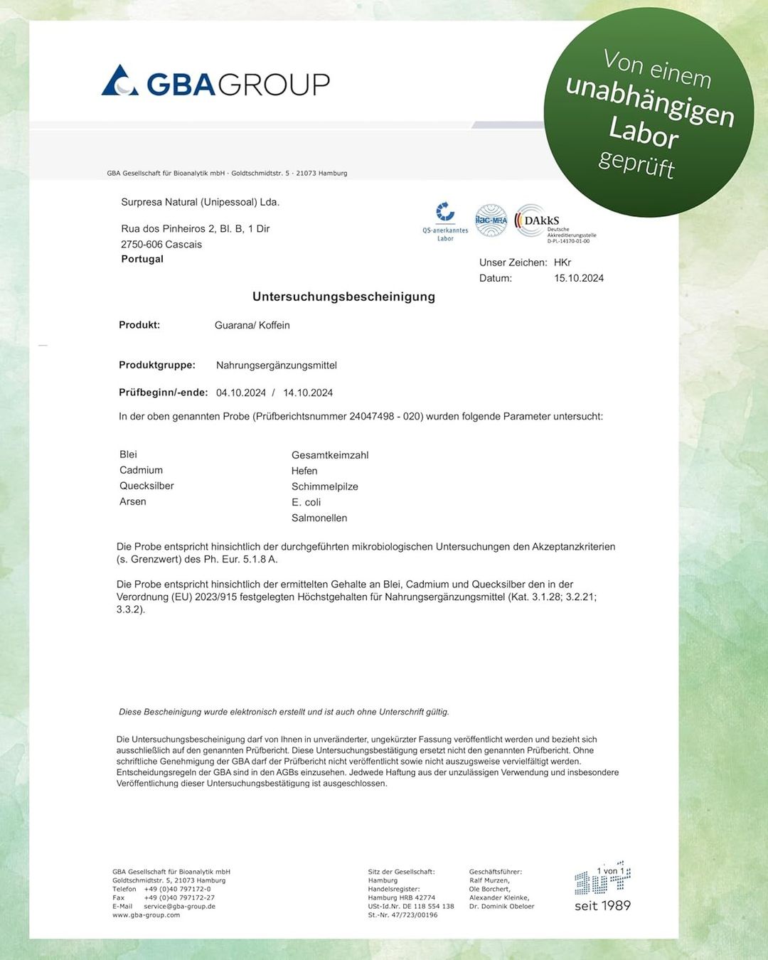Guarana & Koffein Kapseln 500 mg Extrakt 120 Stück vegan