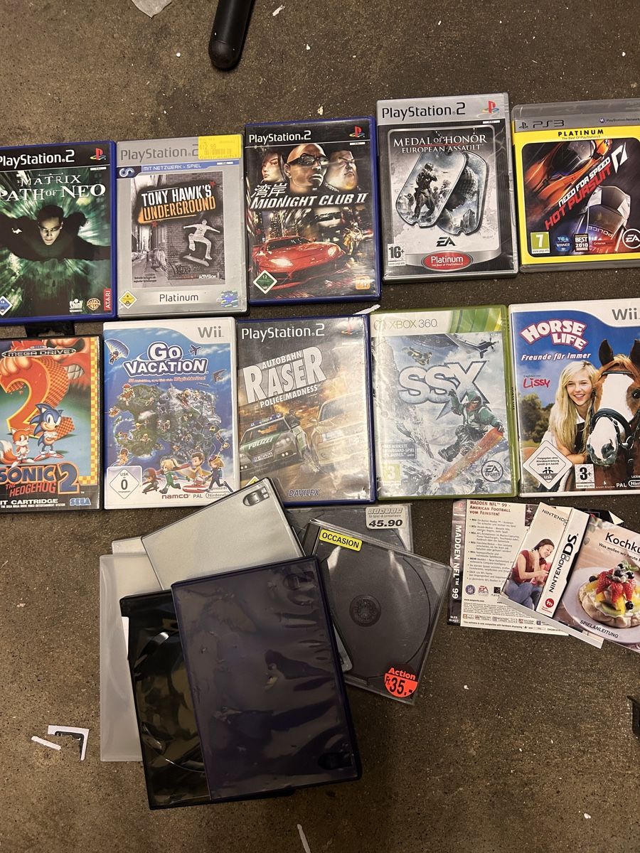 Hüllen Leerhüllen: PS2, PS3, Wii, Xbox 360, NDS Games