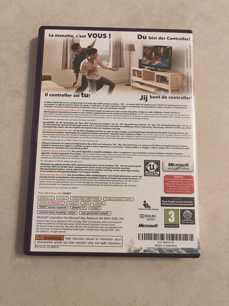 Kinect Adventures XBOX 360