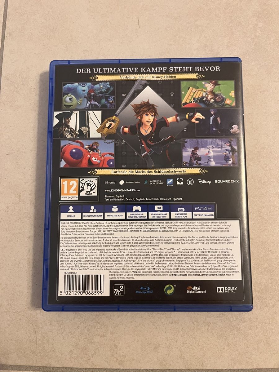 Kingdom Hearts 3 PS4