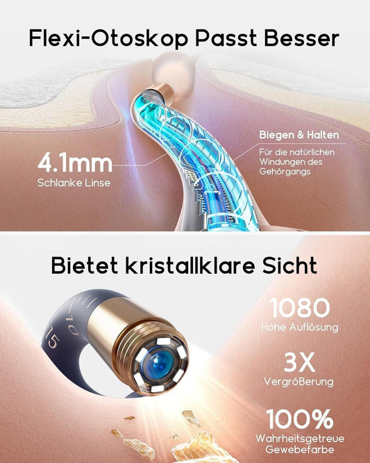 Bebird Ohrenschmalz Entferner mit Kamera 1920P HD Blau – Produktbild 2