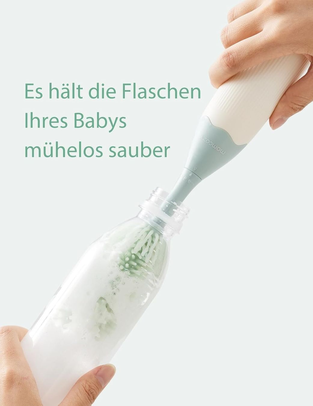 Silikon Flaschenbürsten-Set für Babyflaschen & Sauger – Produktbild 6