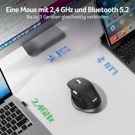 Acer Dual-Mode Maus 4800 DPI – BT & 2.4G – Ergonomisch – Produktbild 2