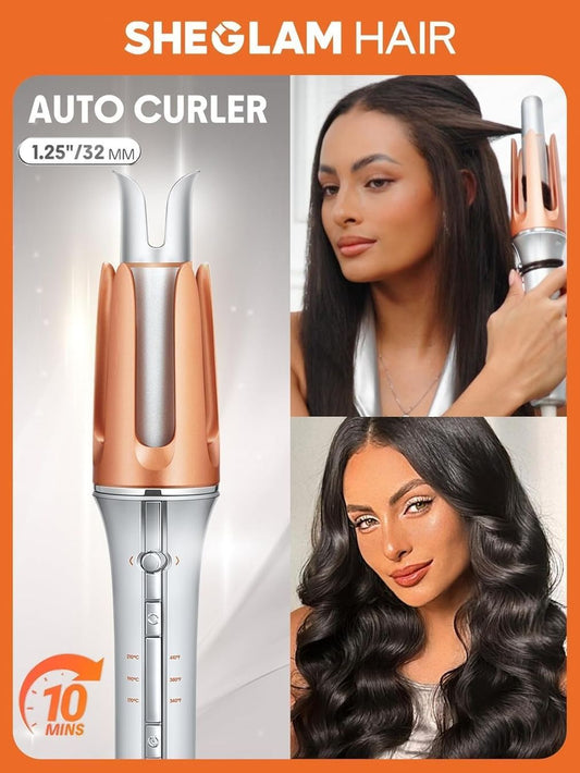 SHEGLAM Auto-Lockenstab 32mm – Selbstrotierend, Keramik – Produktbild 2