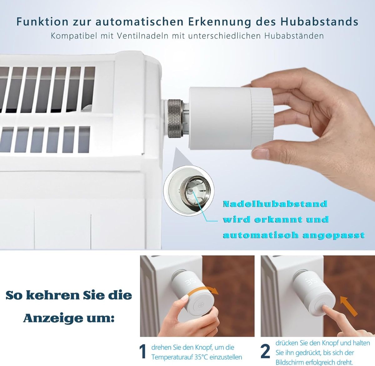 Smart WiFi Heizkörperthermostat TRV – App & Alexa – Produktbild 8