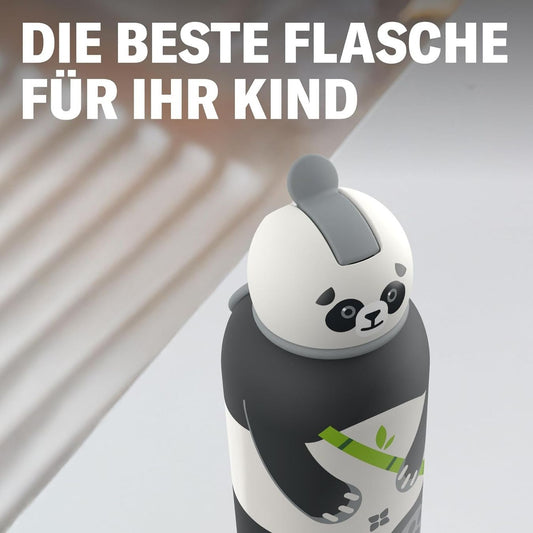 waterdrop Kinder Trinkflasche 400 ml Edelstahl Panda – Produktbild 2