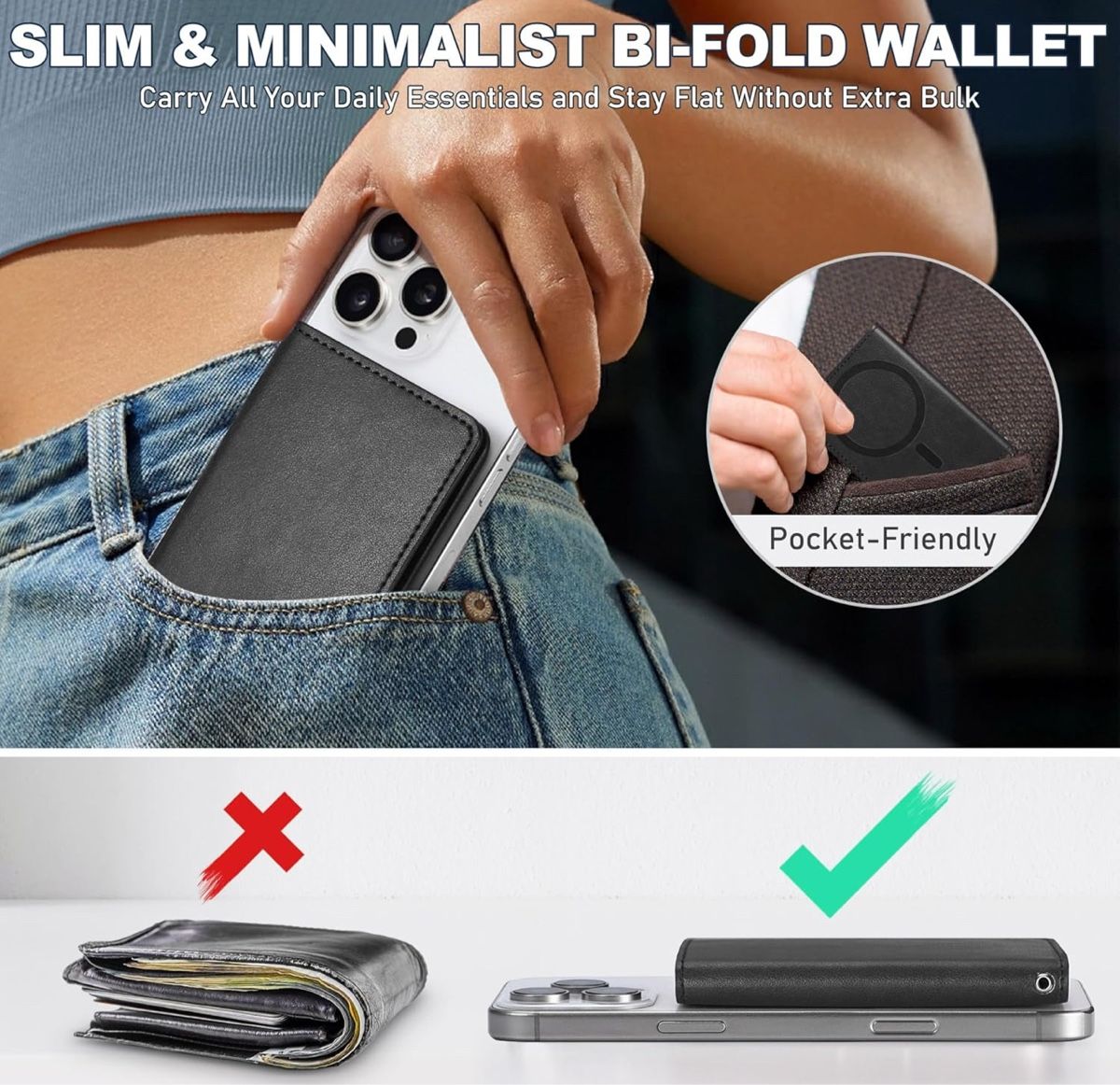 Magnetisches Wallet für iPhone – Produktbild 5