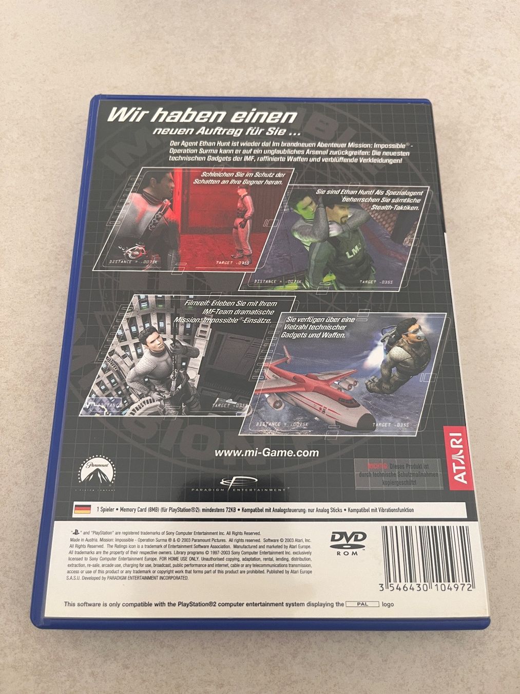 Mission Impossible Operation Surma ps2