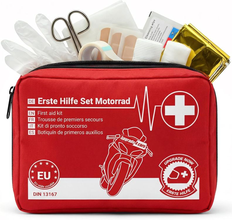 Motorrad Verbandskasten DIN 13167 Erste Hilfe Set