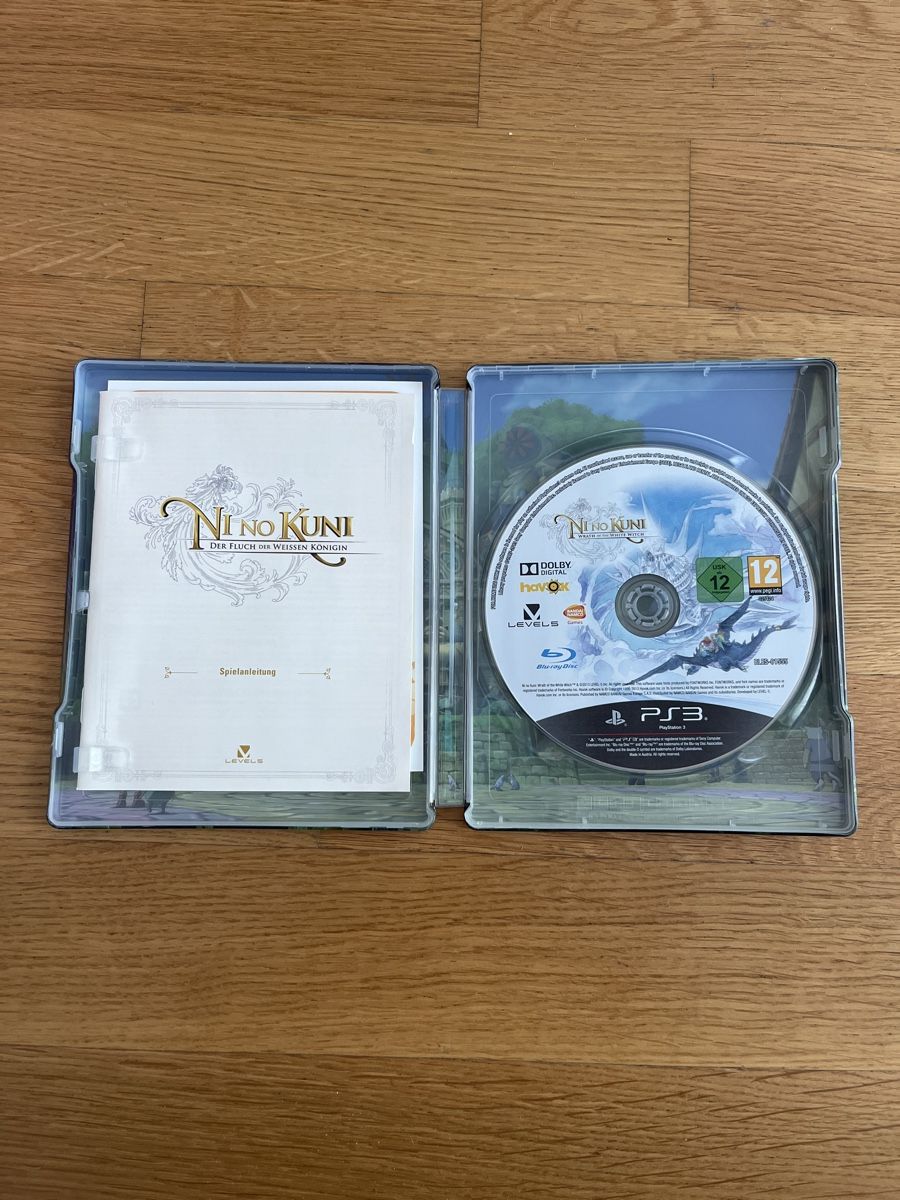 Ni no kuni wrath of the White witch ps3 steelbook