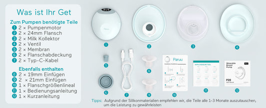 Paruu elektrische Milchpumpe Vorteile und Funktionen