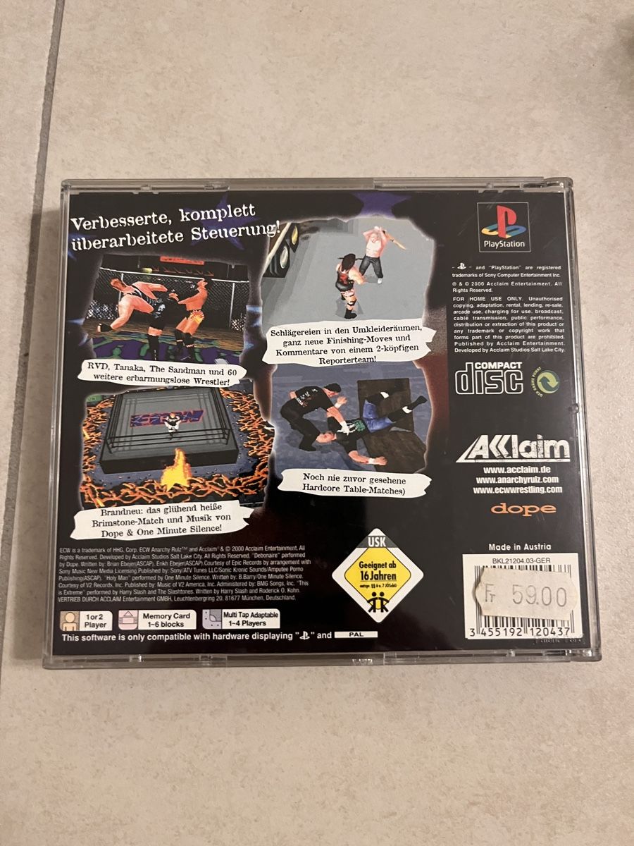Playstation 1 ECW Anarchy Rulz