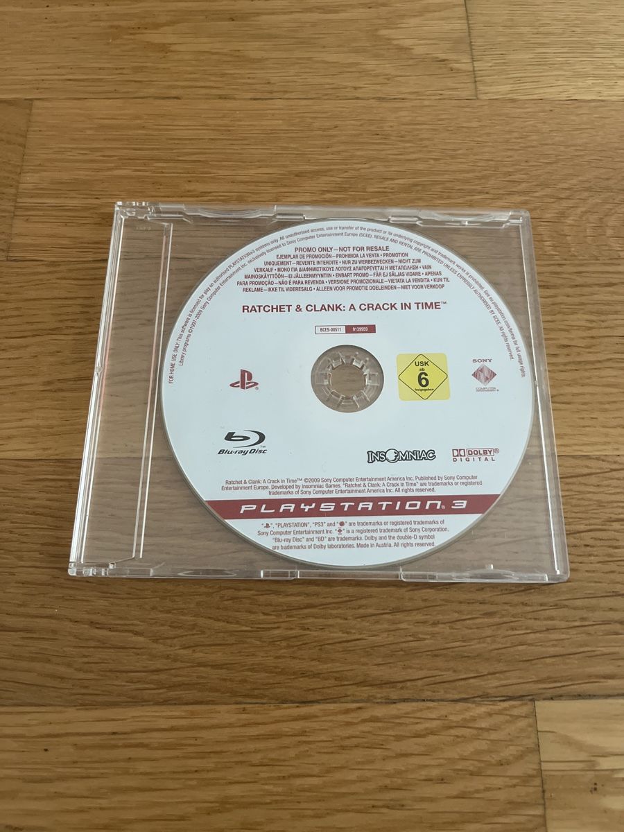 Ratchet and clank a crack in time ps3 promo disc