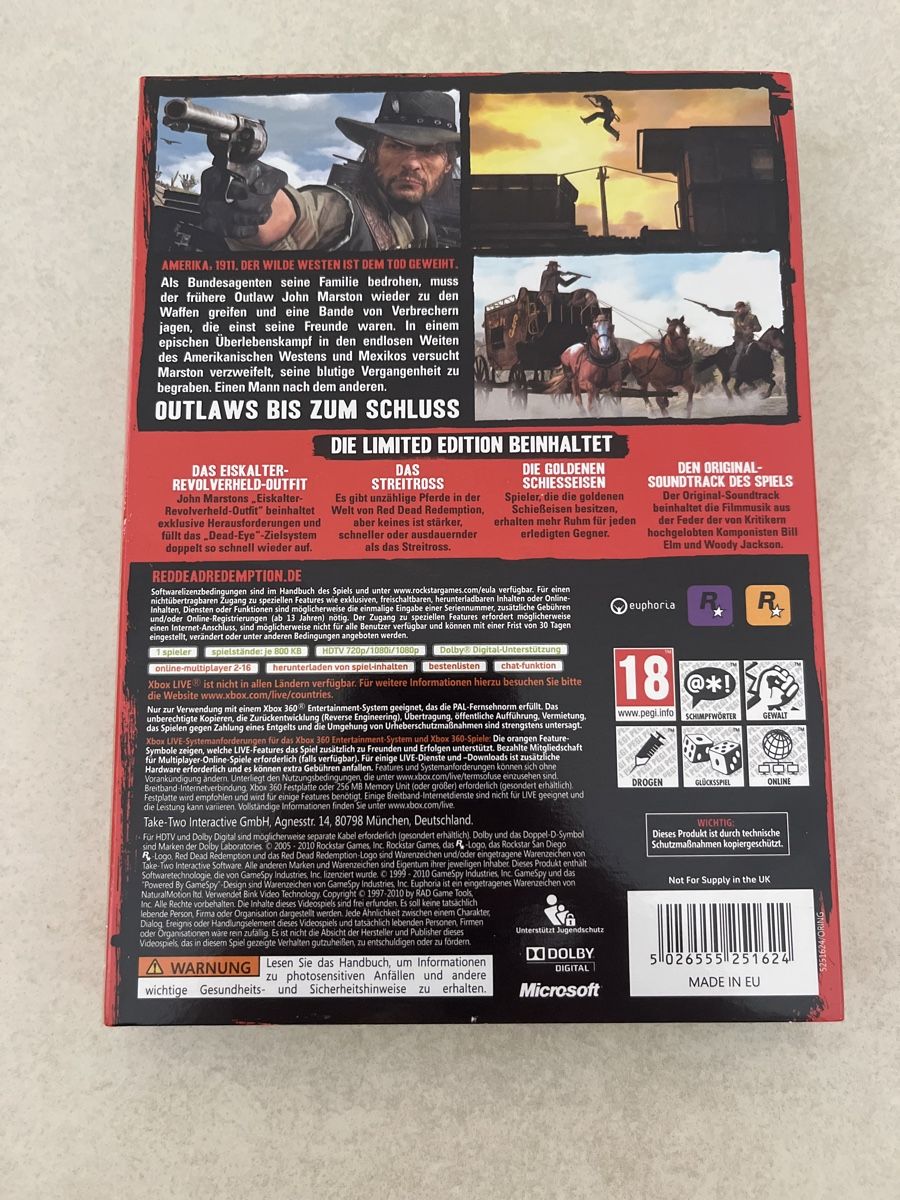 Red dead redemption limited edition xbox 360