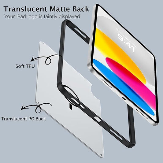 Magnetische iPad Hülle 11"/10,9" matt & stossfest