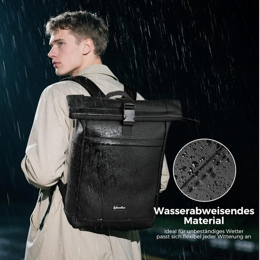 Sylvanthos Rolltop Rucksack 25 l wasserdicht & diebstahlsicher