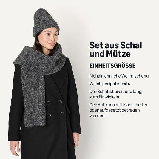 Winter-Set Schal & Mütze – Unisex