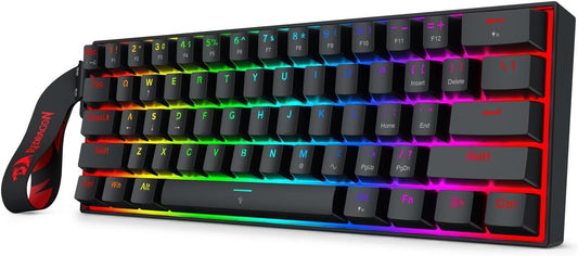 Redragon Rapid Trigger Gaming-Tastatur 60% RGB Hall Switches