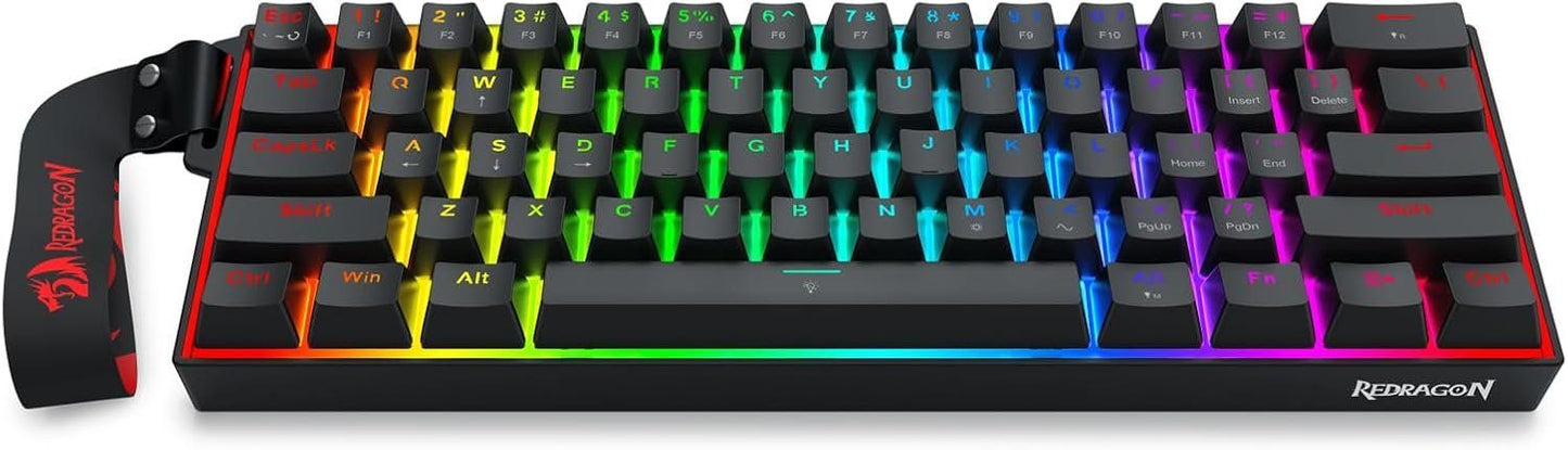 Redragon Rapid Trigger Gaming-Tastatur 60% RGB Hall Switches