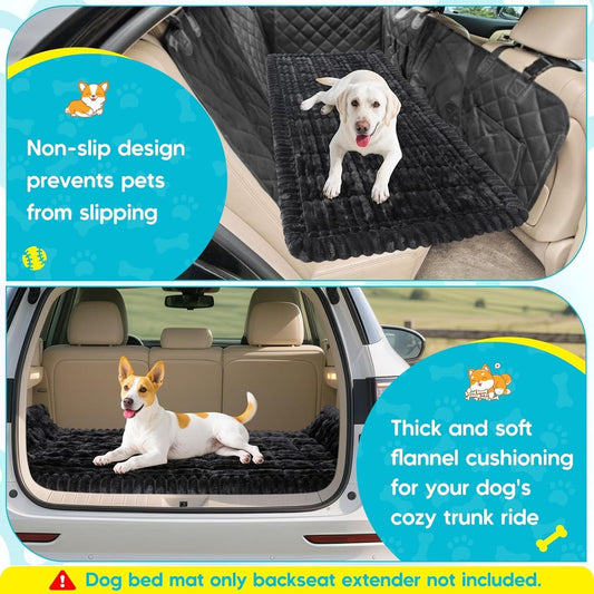 Hundematte Auto Rückbank rutschfest – weich & dick gepolstert