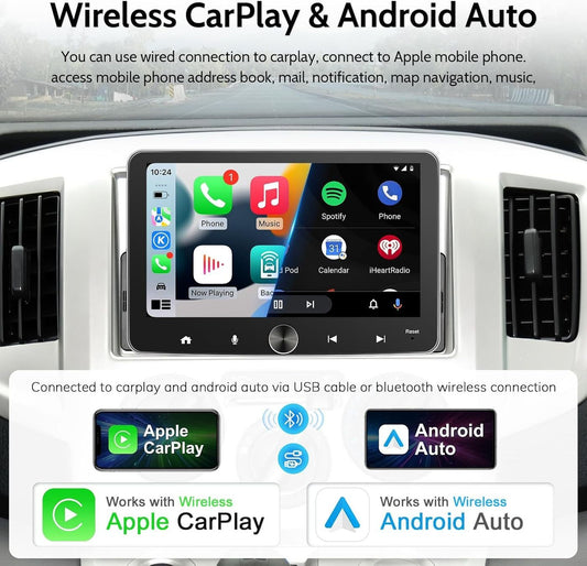 Android Autoradio 7" Touch mit Wireless CarPlay & Android Auto