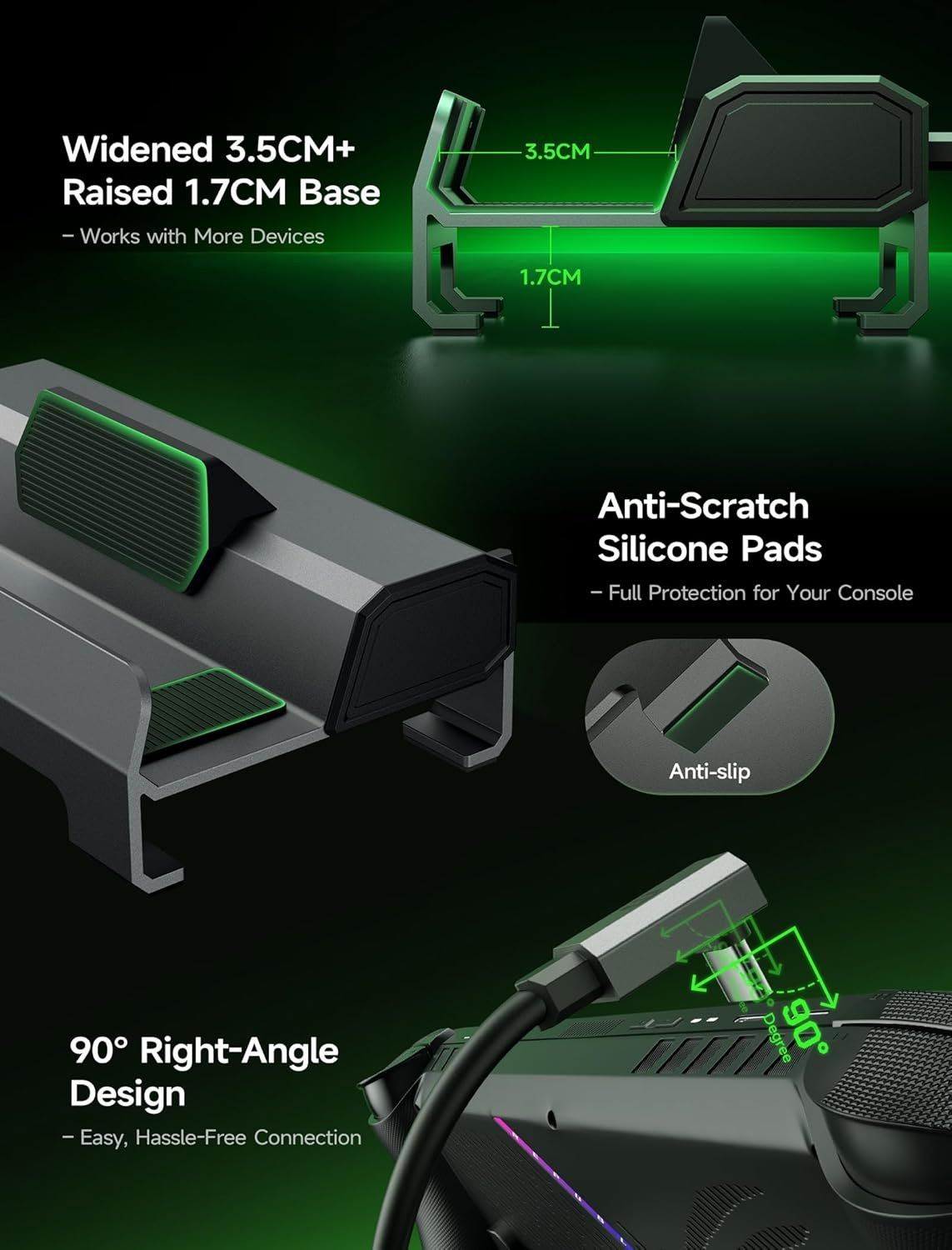 JSAUX 6-in-1 Dock für Steam Deck / ROG Ally – 4K 120 Hz