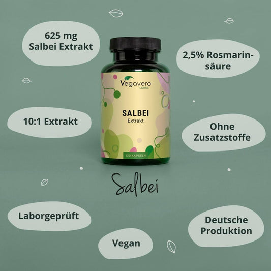 Salbei Kapseln 120 Stück vegan hochdosiert
