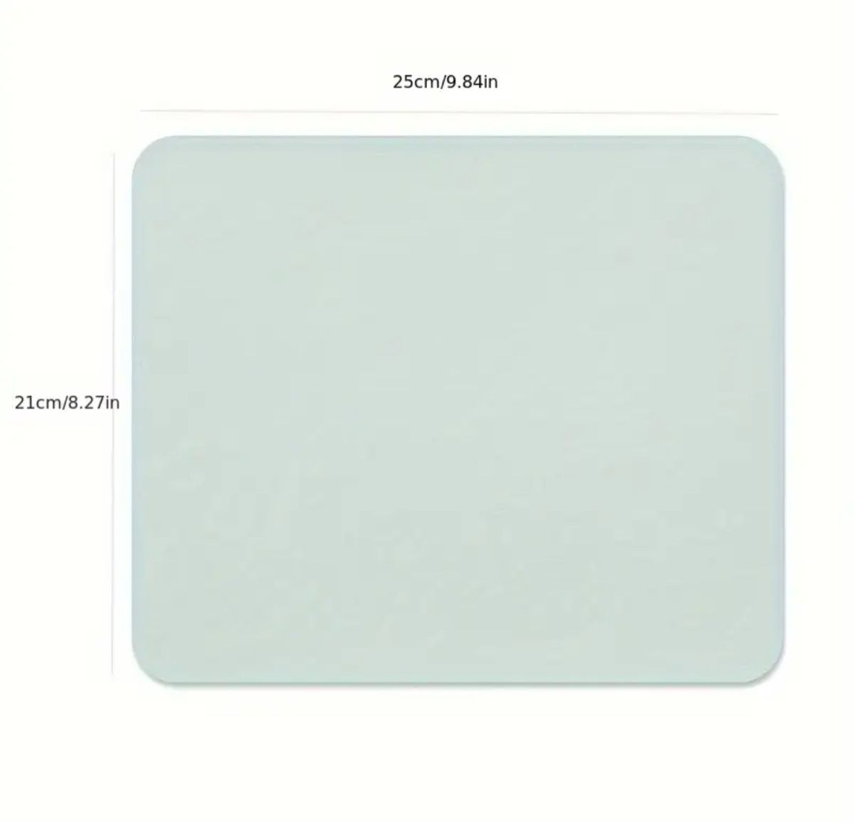 Mousepad Mauspad , hellblau, 25x21cm, neu – Bild 2