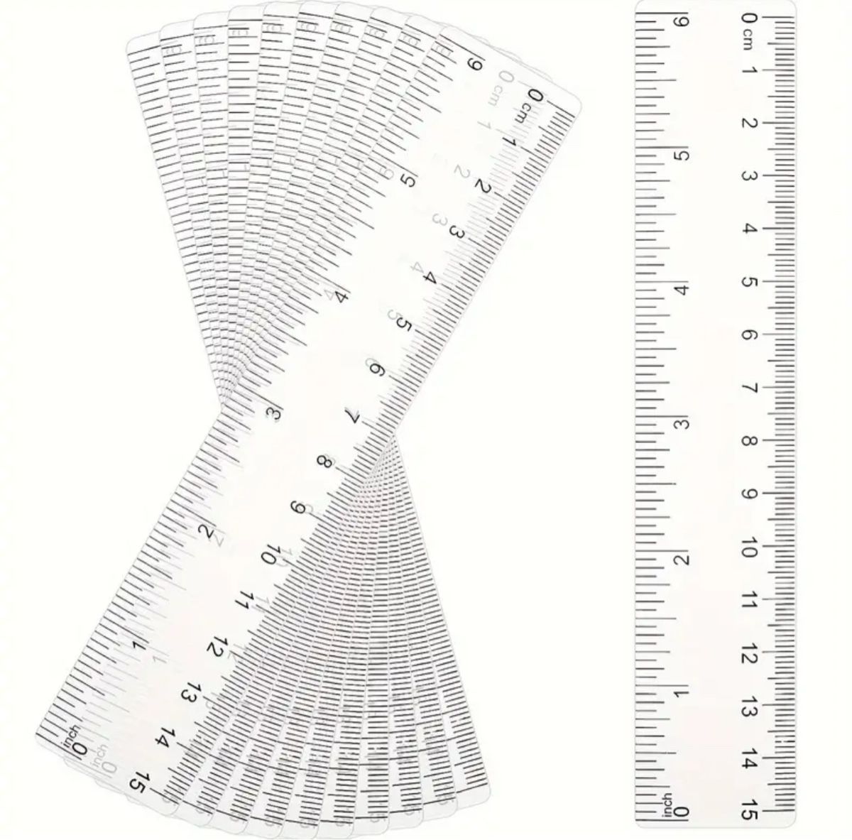 Lineal 15cm Zeichendreieck Büro Schule Set Neu – Bild 2