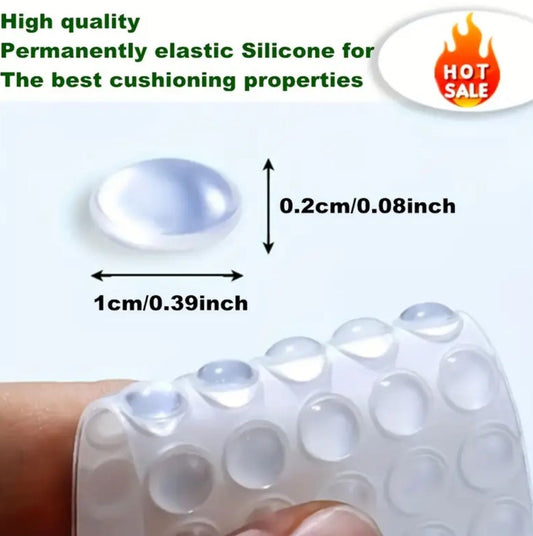 50 transparente Gummipuffer – selbstklebende Anti-Rutsch-Pad – Bild 2